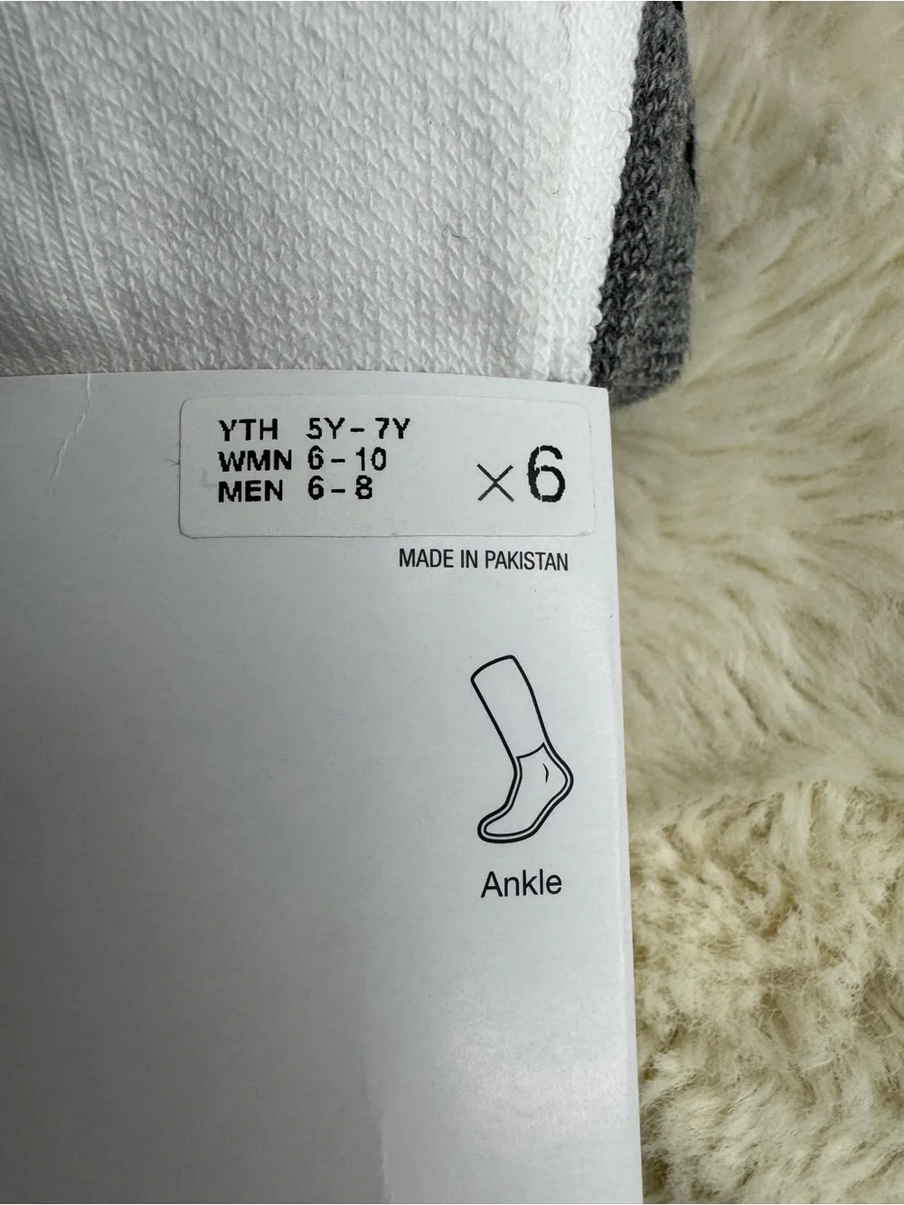 Nike Everyday Plus Ankle Socks  (6 Pack)